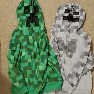 Minecraft zip up hoodies